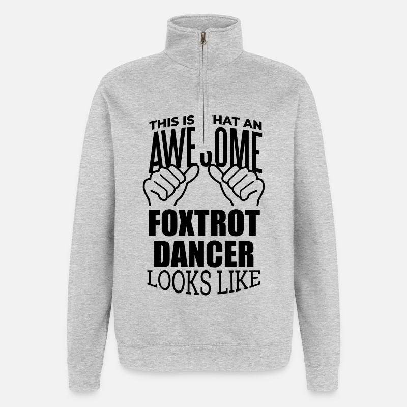 Foxtrott - Quarter-Zip-Sweatshirt - Grau meliert