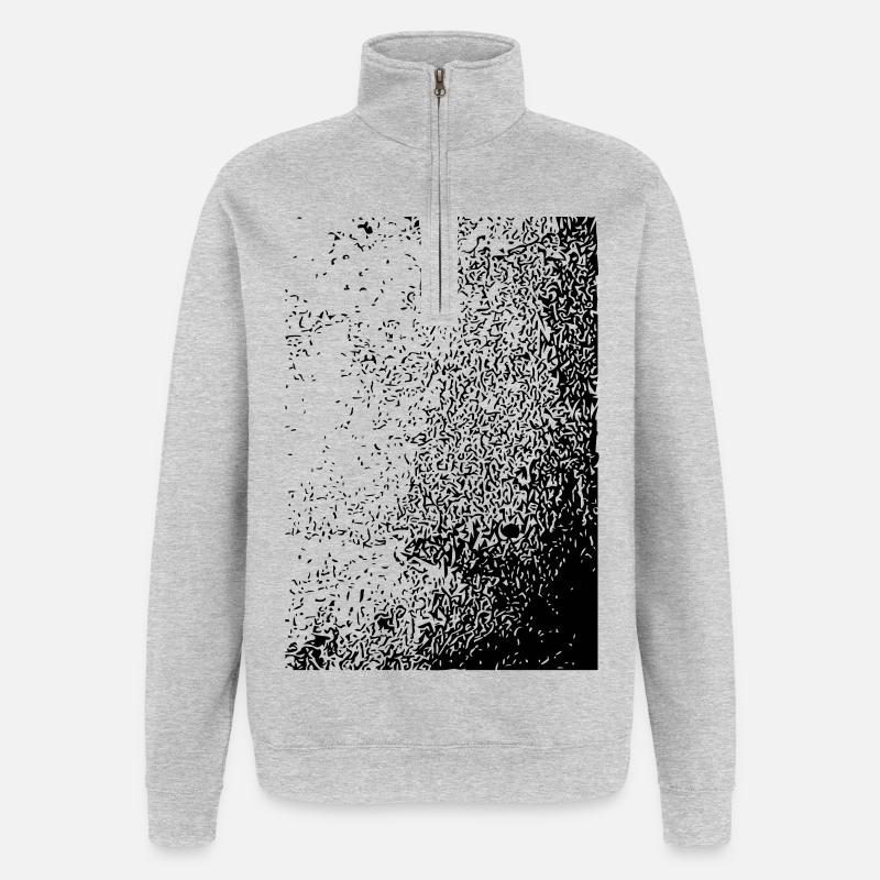 Abstract design - Quarter-Zip Sweatshirt - heather grey