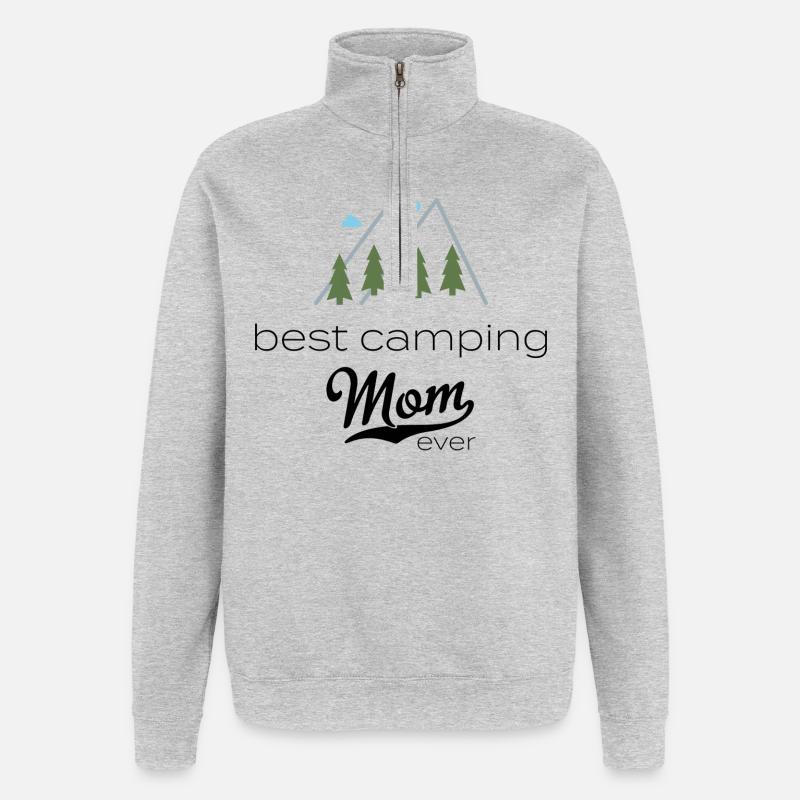camper - Quarter-Zip Sweatshirt - heather grey