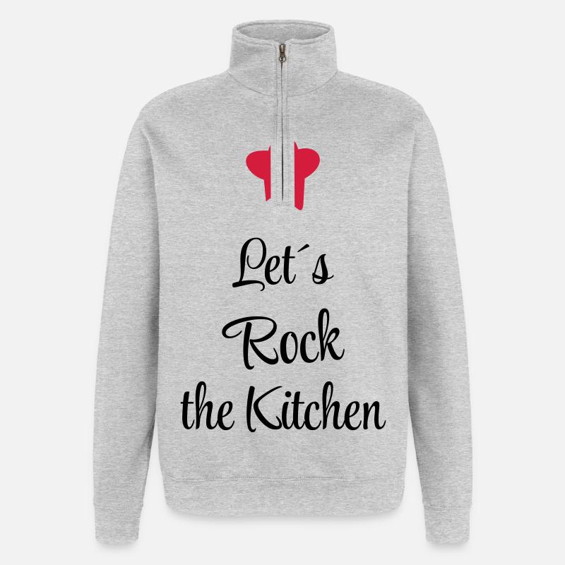 cook - Quarter-Zip Sweatshirt - heather grey