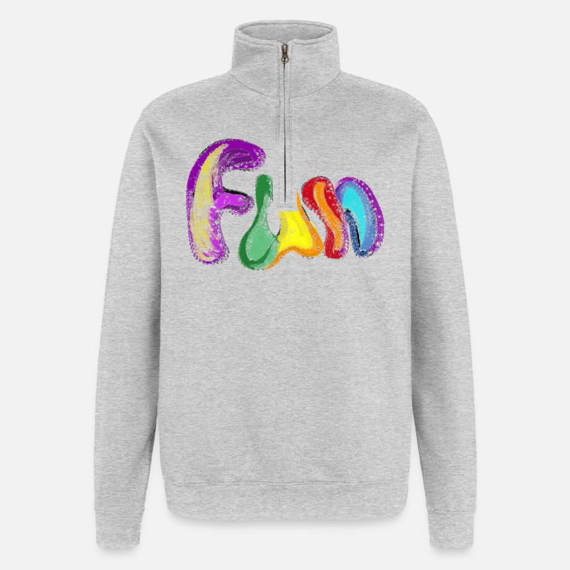 FUN - Quarter-Zip Sweatshirt - heather grey