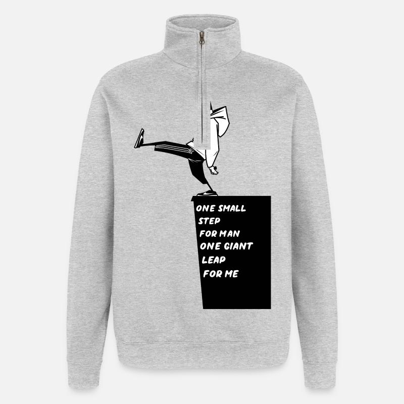 Small Step - Quarter-Zip Sweatshirt - heather grey