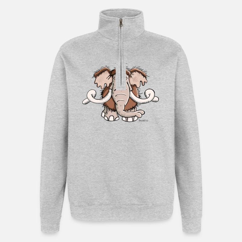 Das Mammut - Quarter-Zip-Sweatshirt - Grau meliert