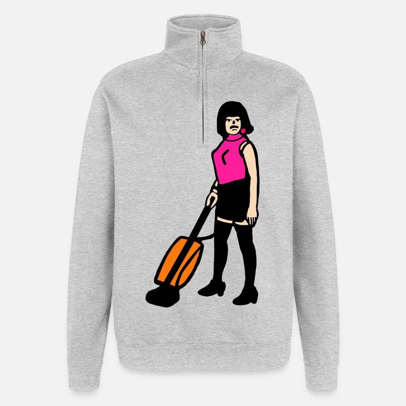 Freddy veut se libérer, Queen, freddie # - Sweat à zip 1/4 - gris chiné