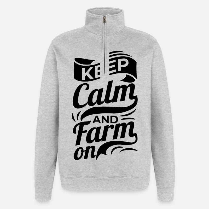 Bauer Spruch - Sweat à zip 1/4 - gris chiné