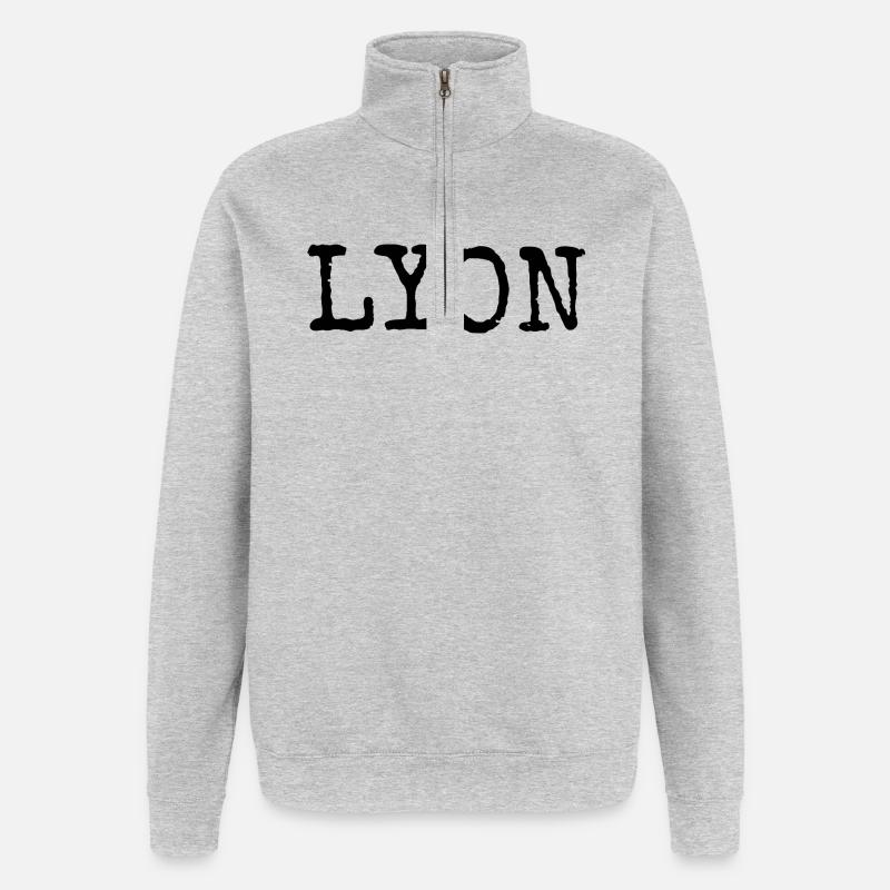 Lyon - Quarter-Zip Sweatshirt - heather grey
