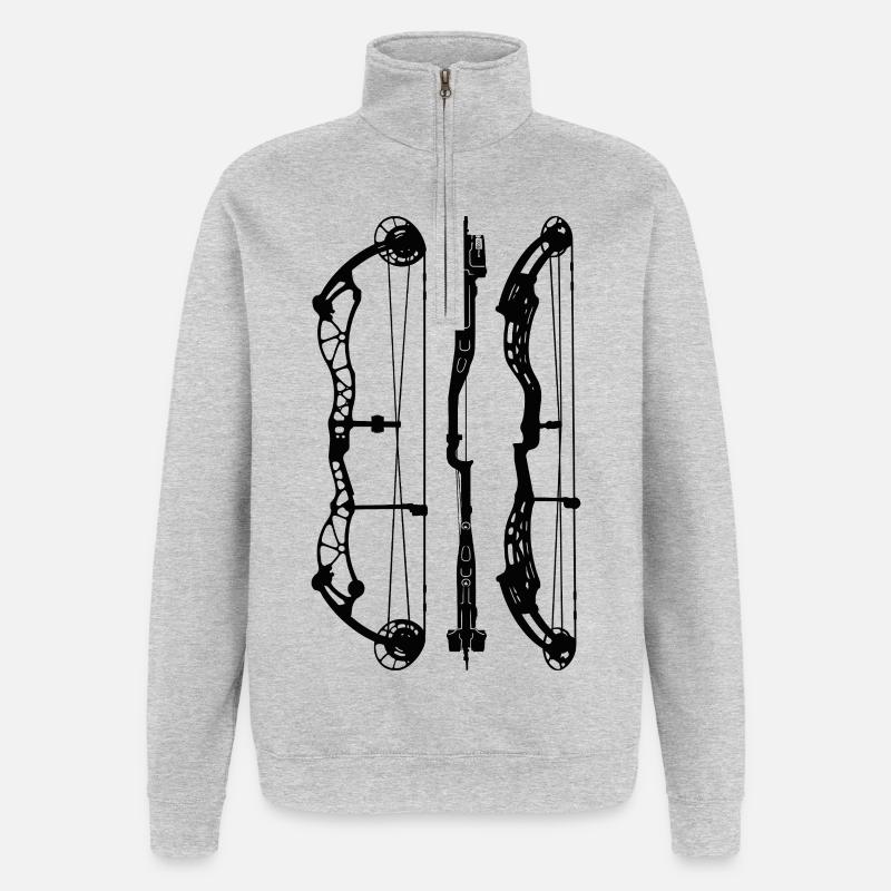 BowtechRekoning_Plans - Quarter-Zip Sweatshirt - heather grey