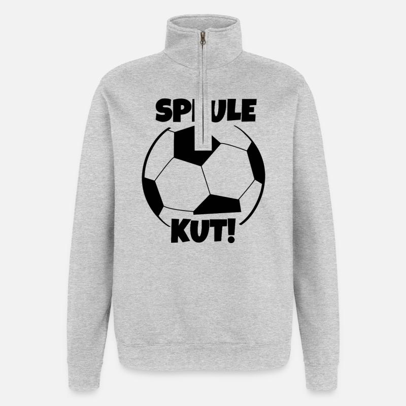 Speule Kut - Sweat à zip 1/4 - gris chiné