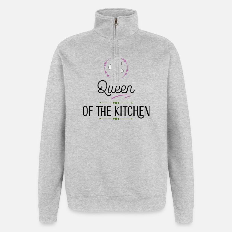 Kochen - Sweat à zip 1/4 - gris chiné