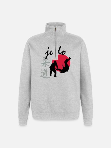 judo - Quarter-Zip Sweatshirt - heather grey