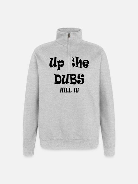 Up the Dubs Hill 16 - Quarter-Zip Sweatshirt - heather grey