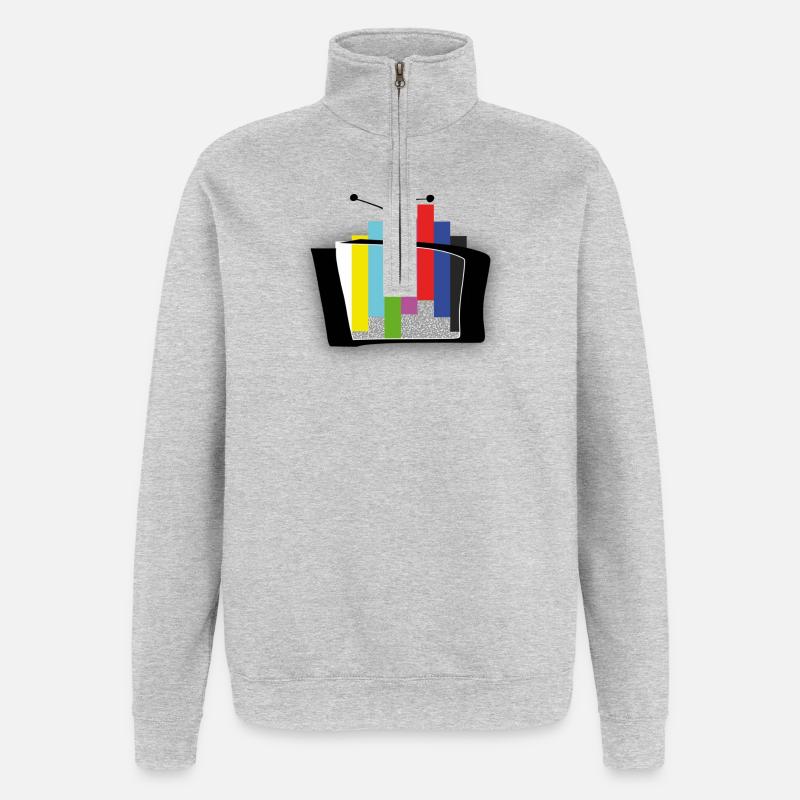 Test card outbreak - advanced 1 - Quarter-Zip Sweatshirt - heather grey