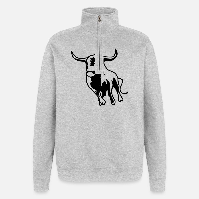 Stier - Quarter-Zip Sweatshirt - heather grey