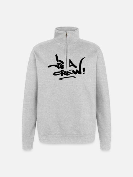 JGA Crew - Quarter-Zip-Sweatshirt - Grau meliert