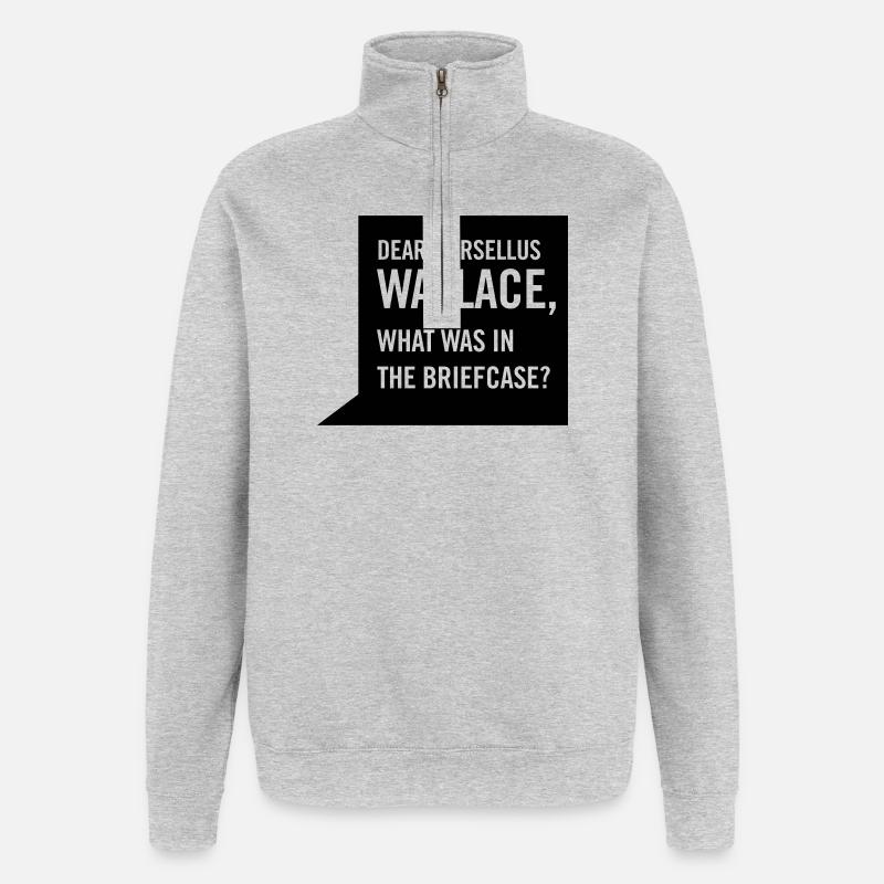 dear marsellus - Quarter-Zip Sweatshirt - heather grey