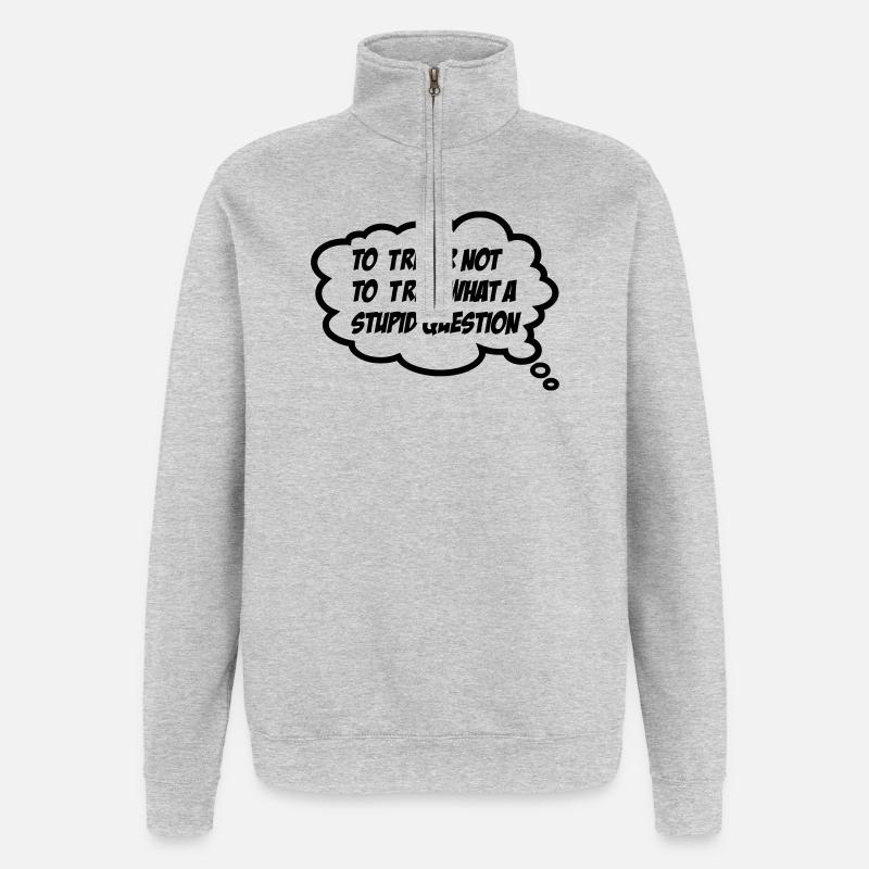 Triathlon - Sweat à zip 1/4 - gris chiné