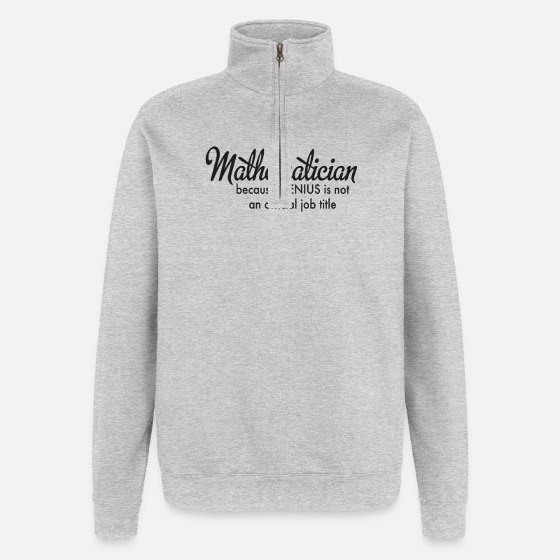 mathematics - Quarter-Zip Sweatshirt - heather grey