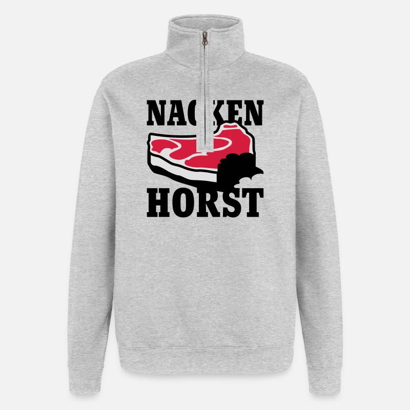 Nacken Horst - Quarter-Zip-Sweatshirt - Grau meliert