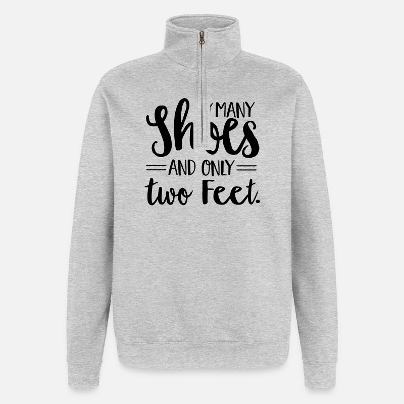 shoes - Quarter-Zip Sweatshirt - heather grey