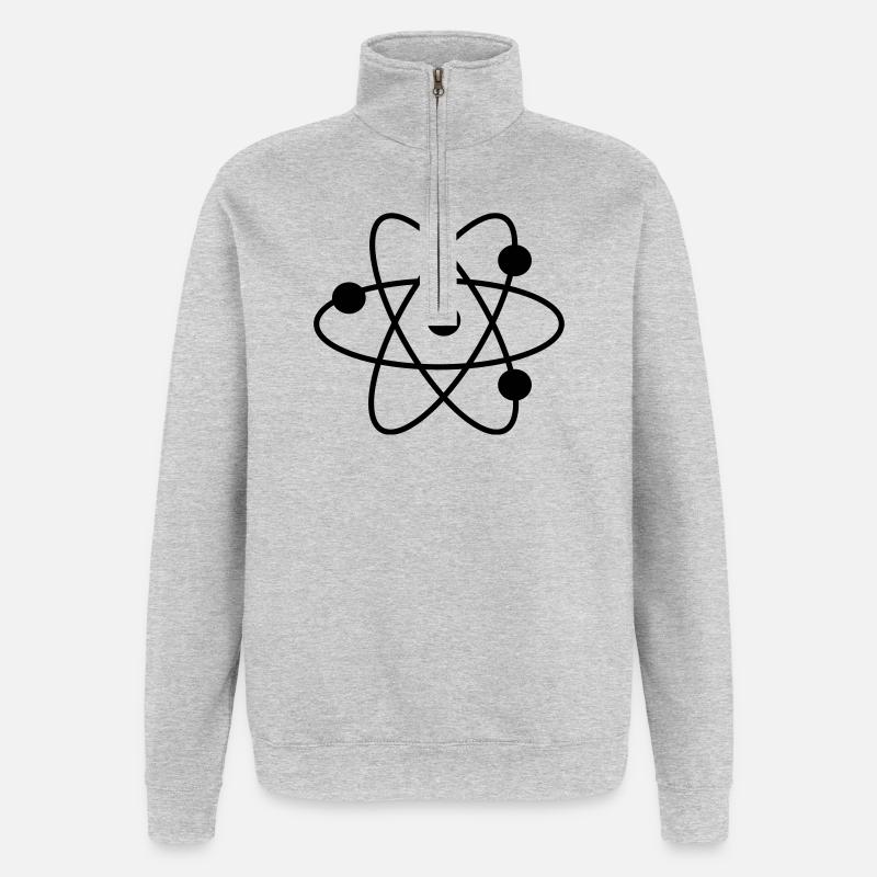 2541614 15071217 science - Quarter-Zip Sweatshirt - heather grey