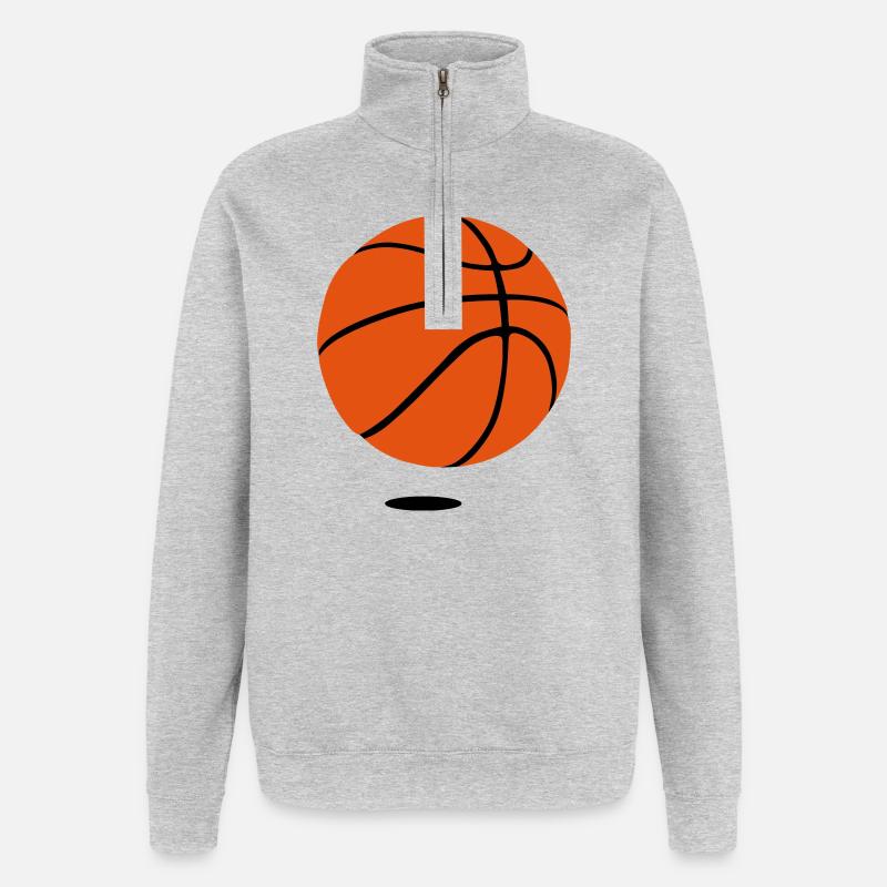 Basketball - Deluxe edition - 2c 2 shadow - Quarter-Zip Sweatshirt - heather grey