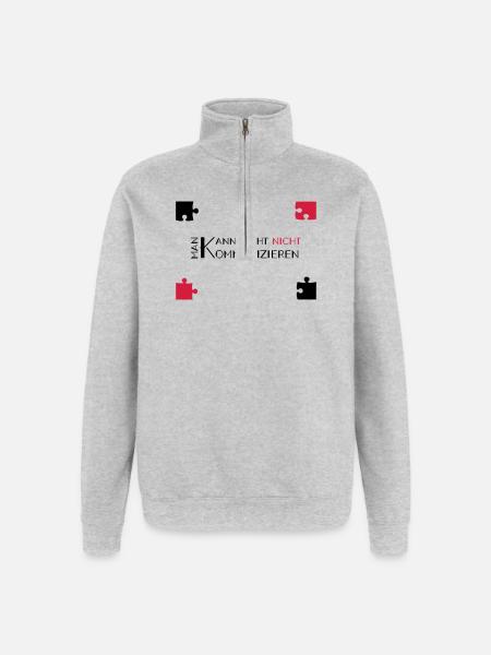 communication watzlawick - Quarter-Zip Sweatshirt - heather grey