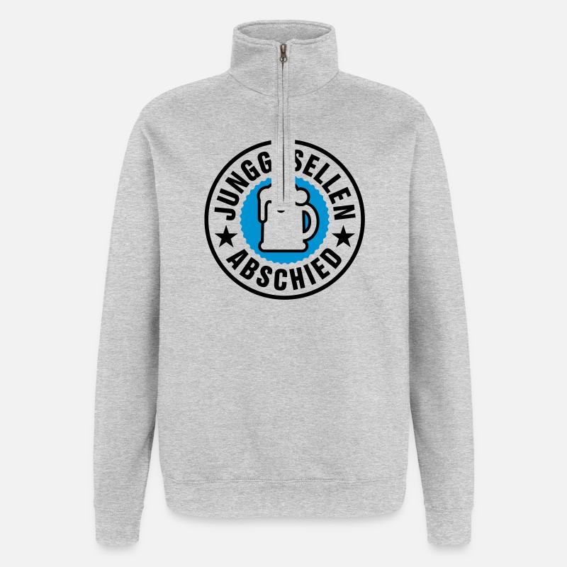 Adieu Bachelor - Sweat à zip 1/4 - gris chiné