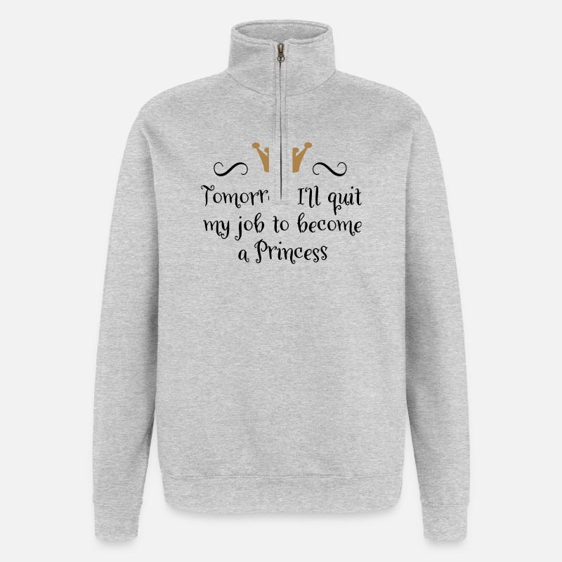 Princess - Quarter-Zip Sweatshirt - heather grey