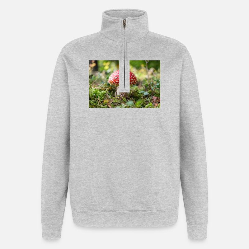 Toadstool - Quarter-Zip Sweatshirt - heather grey