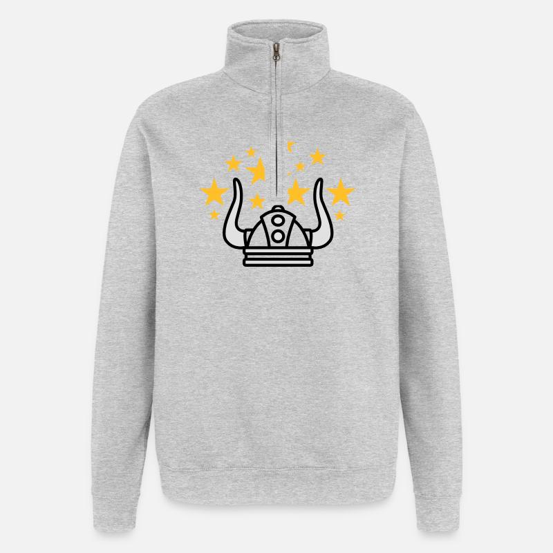 Wikinger Idee | Viking idea - Quarter-Zip Sweatshirt - heather grey