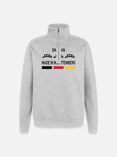 Made in Württemberg - Quarter-Zip Sweatshirt - heather grey