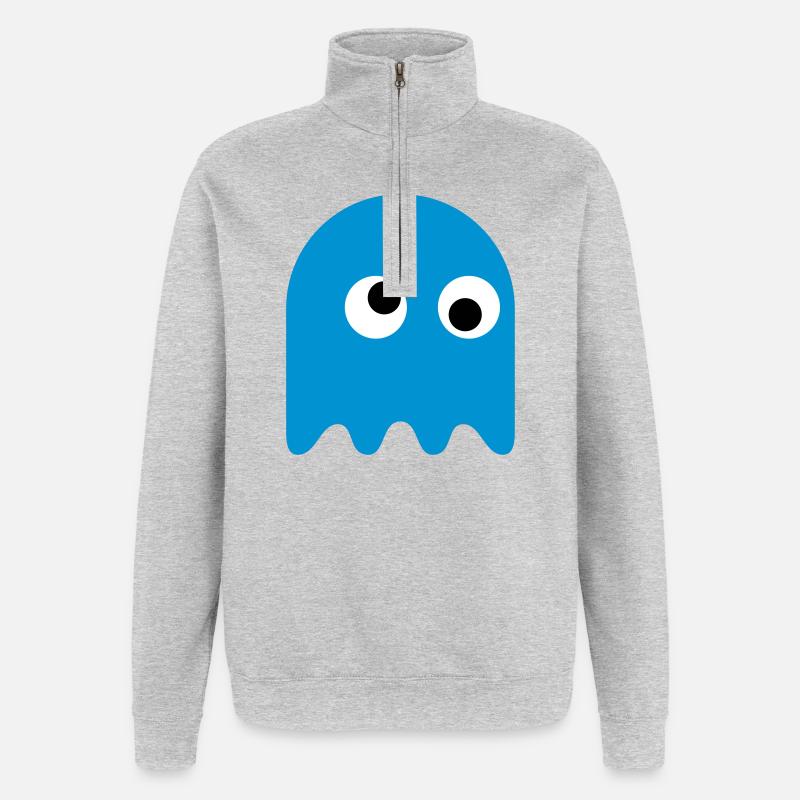 Jeu Classics Ghost - Sweat à zip 1/4 - gris chiné