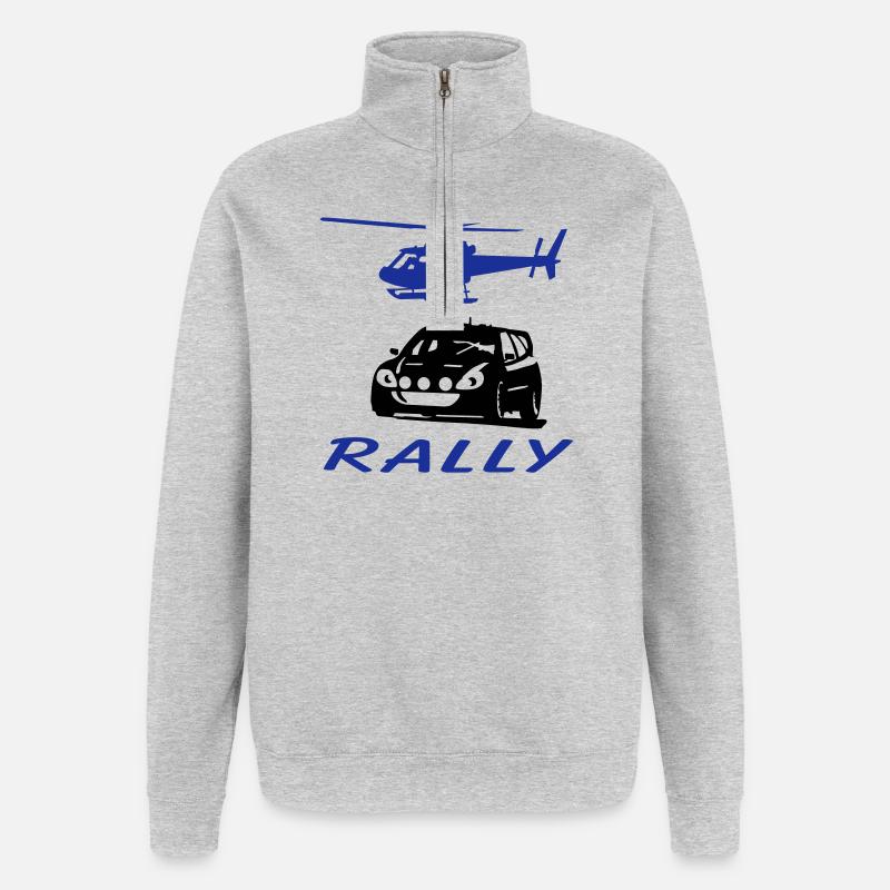 Rally - Quarter-Zip-Sweatshirt - Grau meliert