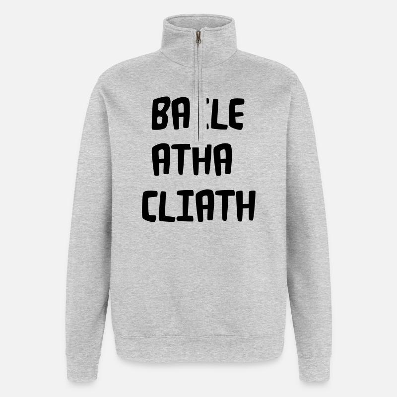 Baile Atha Cliath - Quarter-Zip Sweatshirt - heather grey