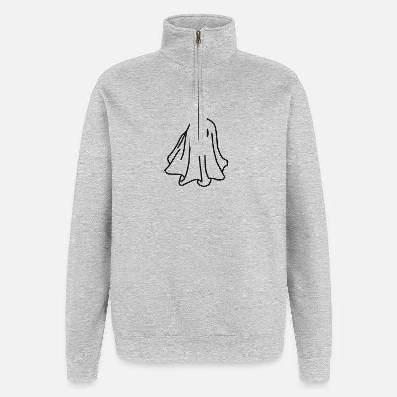 Geist - Quarter-Zip-Sweatshirt - Grau meliert