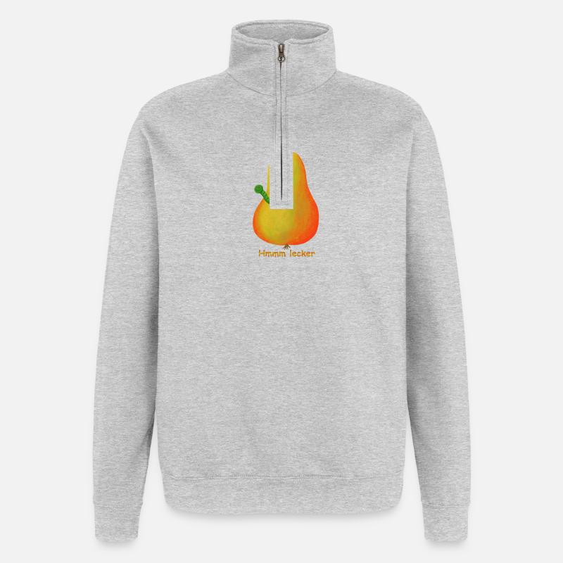 Pear Fruit - Quarter-Zip Sweatshirt - heather grey