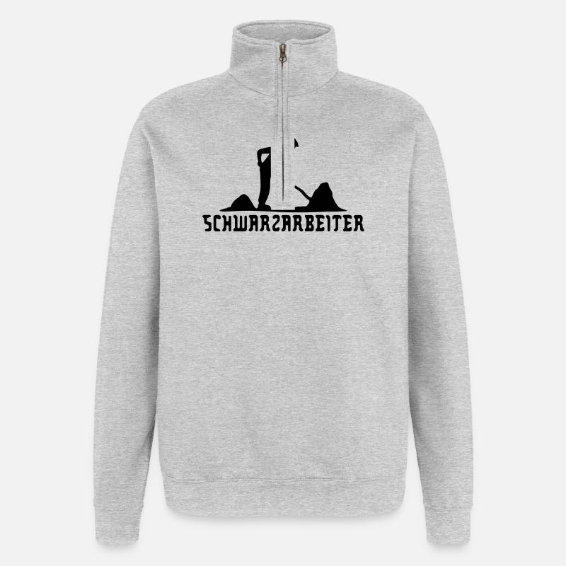 Moonlighter - Quarter-Zip Sweatshirt - heather grey