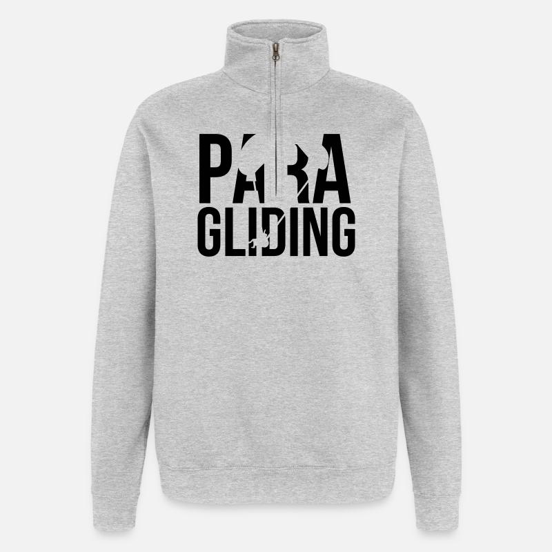 paragliding - Quarter-Zip Sweatshirt - heather grey