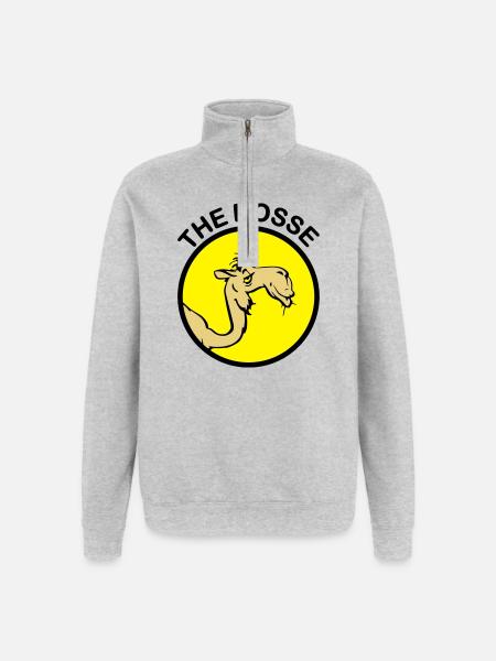 The Bosse I - Sweat à zip 1/4 - gris chiné