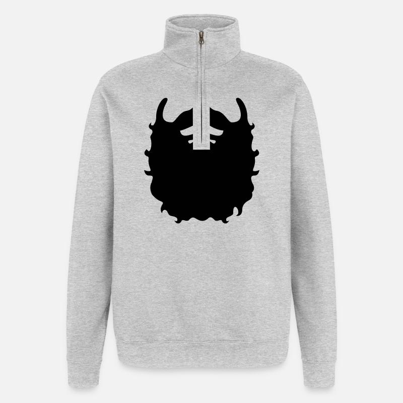Bart - Quarter-Zip-Sweatshirt - Grau meliert