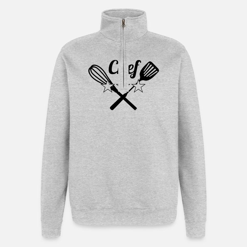 Chef - Quarter-Zip Sweatshirt - heather grey