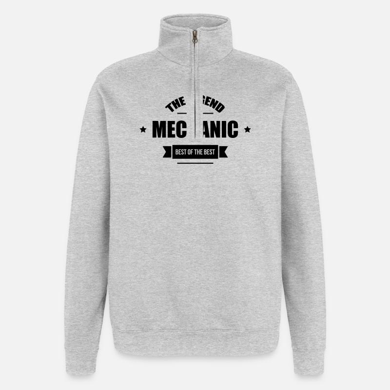 Mechanic - Quarter-Zip Sweatshirt - heather grey