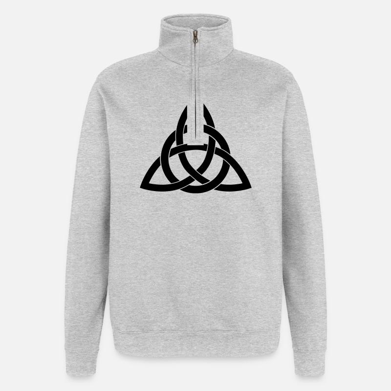 celtic - Quarter-Zip Sweatshirt - heather grey