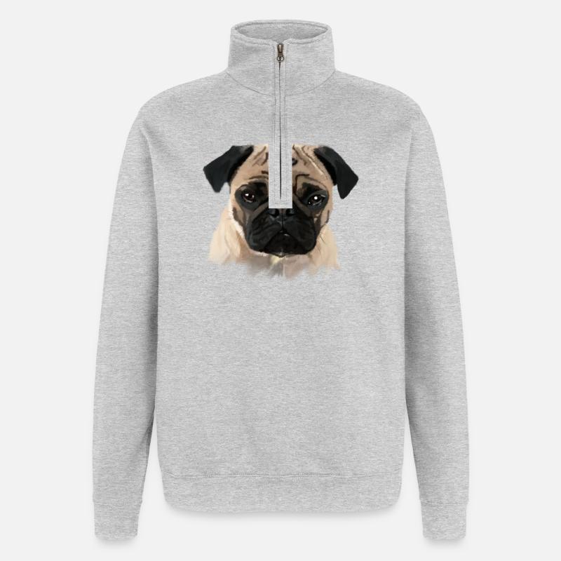 mops - Quarter-Zip Sweatshirt - heather grey