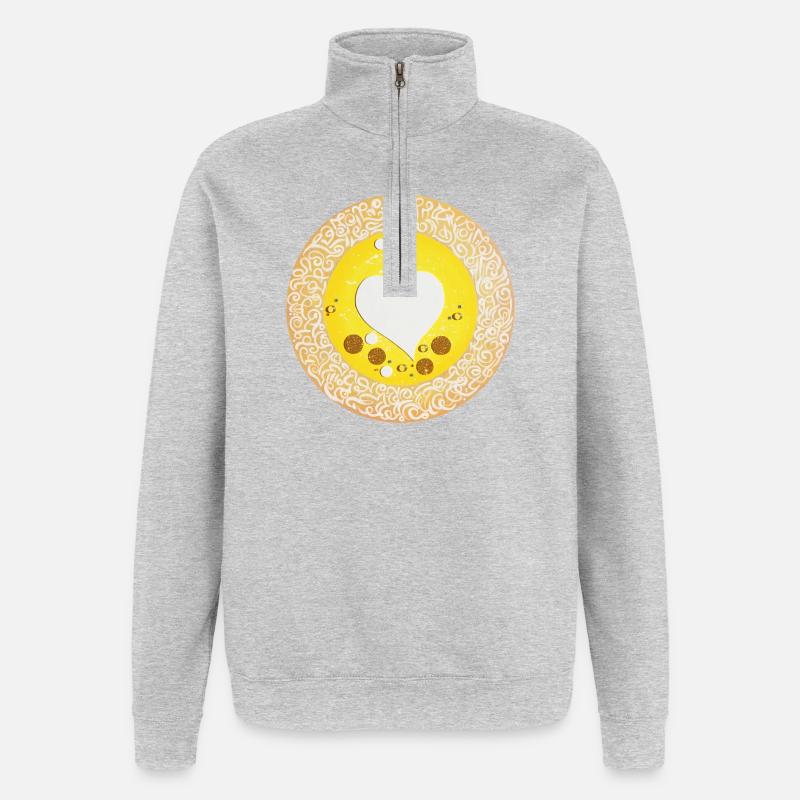 Sternentor der Wertschätzung - Sonja Ariel - Quarter-Zip-Sweatshirt - Grau meliert