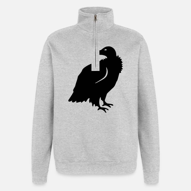 Geier - Quarter-Zip-Sweatshirt - Grau meliert