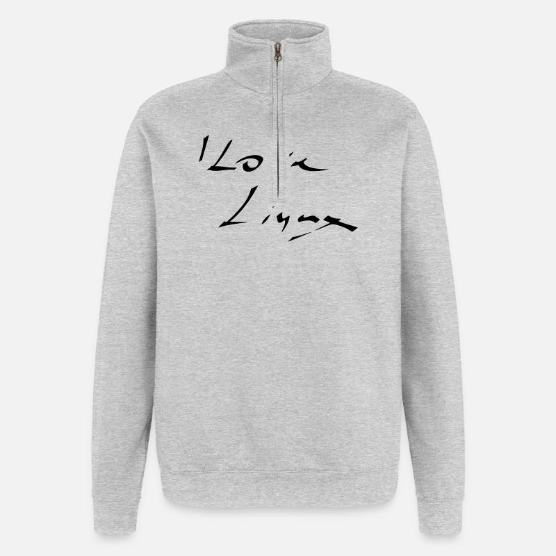 Linux, Logiciels, Programmation - Sweat à zip 1/4 - gris chiné