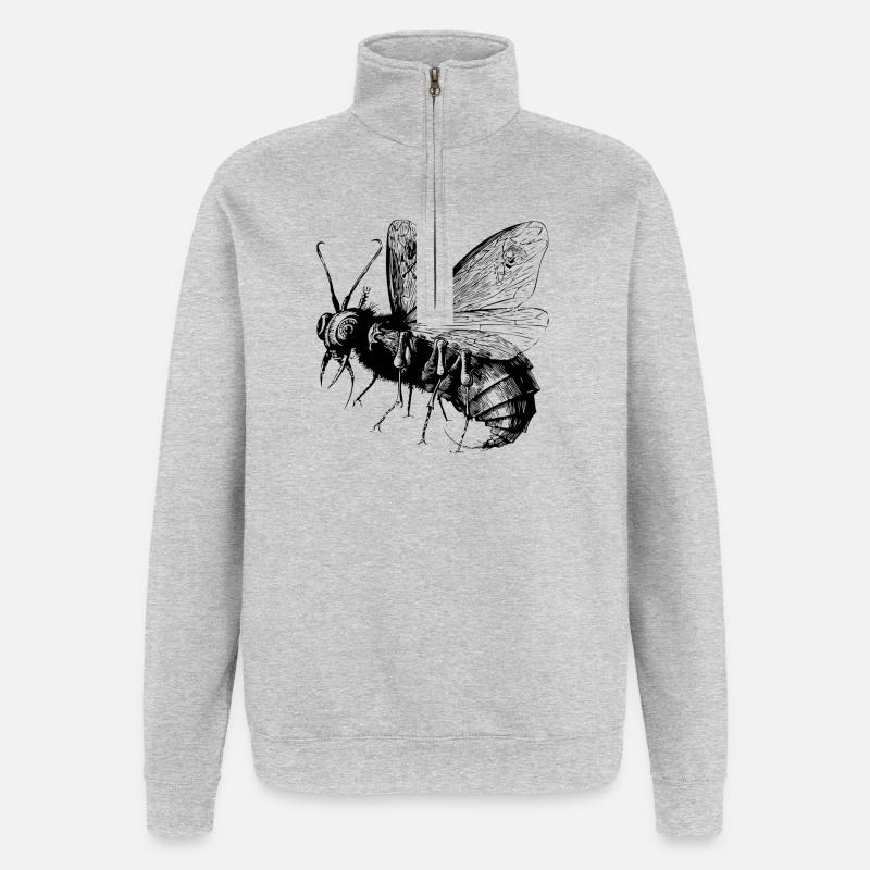 Beelzebub | Devil | Demon | Devil | Satan - Quarter-Zip Sweatshirt - heather grey