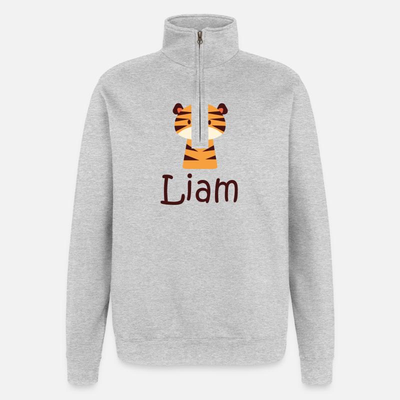 Liam - Quarter-Zip Sweatshirt - heather grey