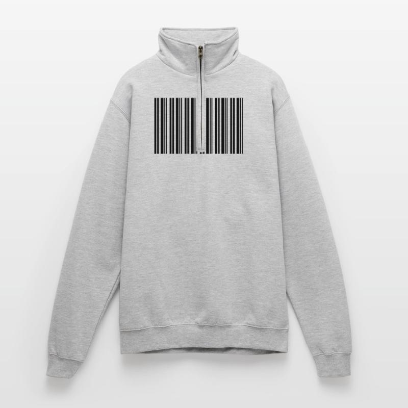 Conception de technologies informatiques pour nerds de code-barres Sweat à zip 1/4
